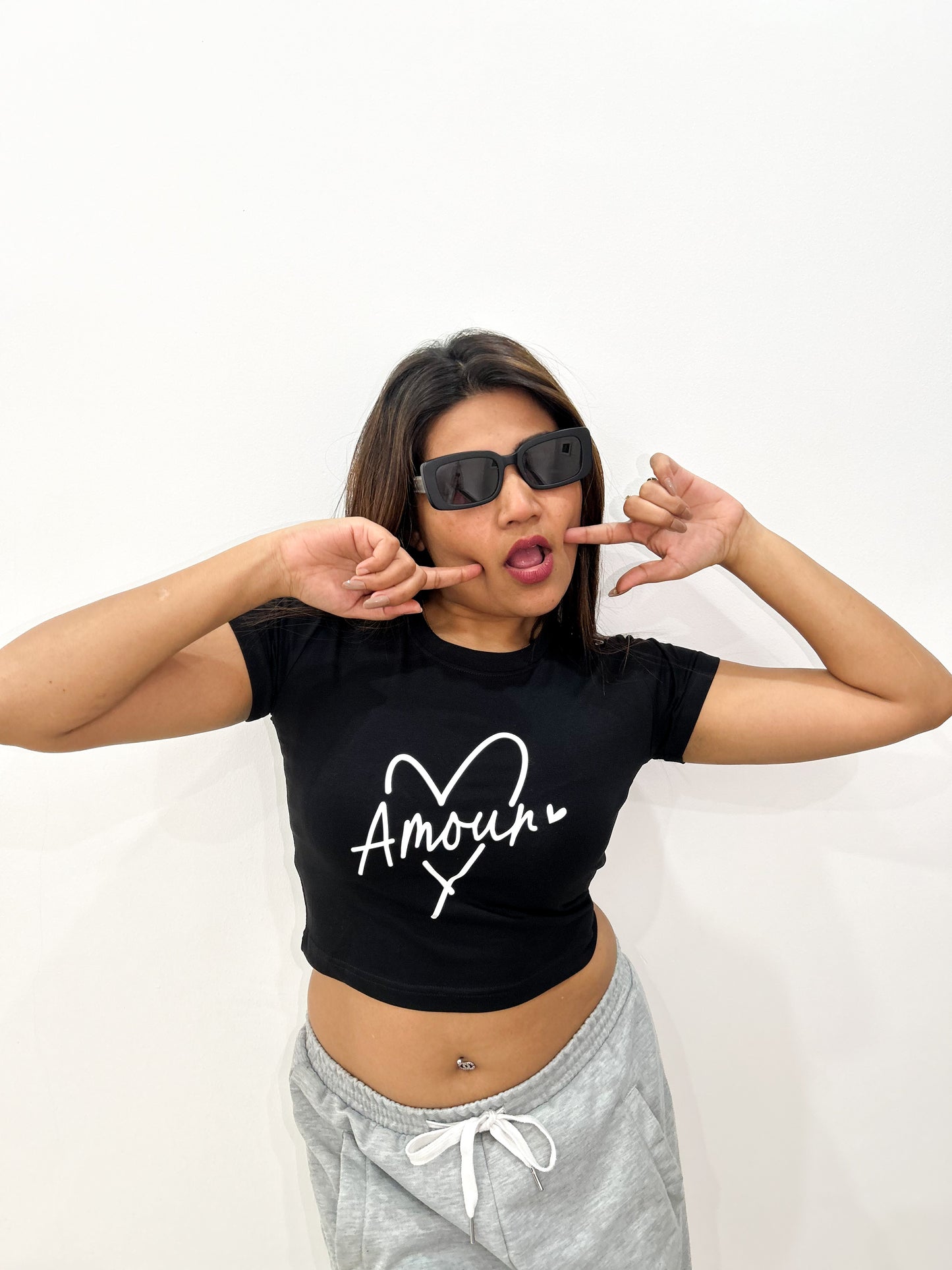 Amour Heart Aesthetic Baby Tee