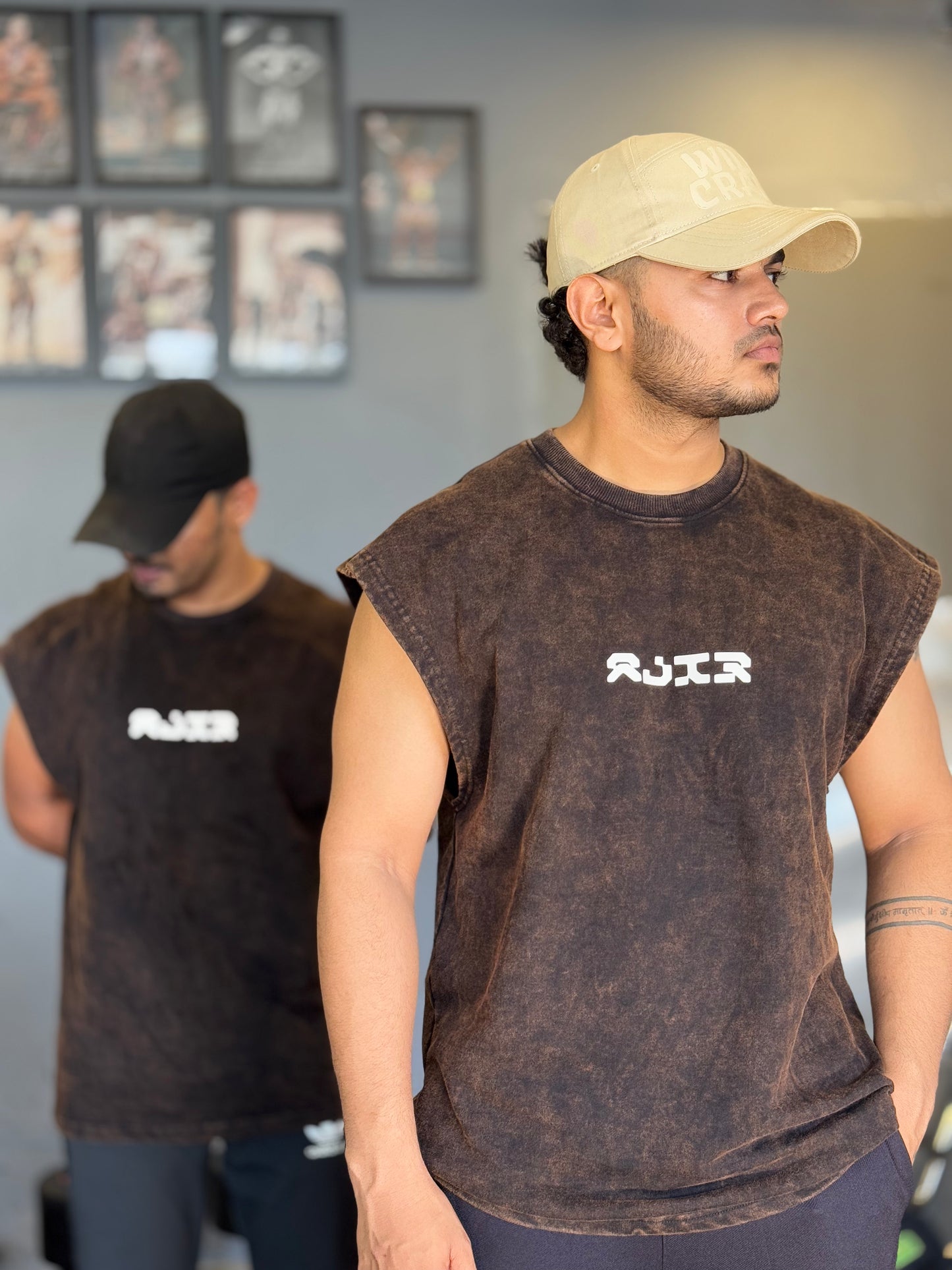 Ash Drift Oversized Acid Wash Vest
