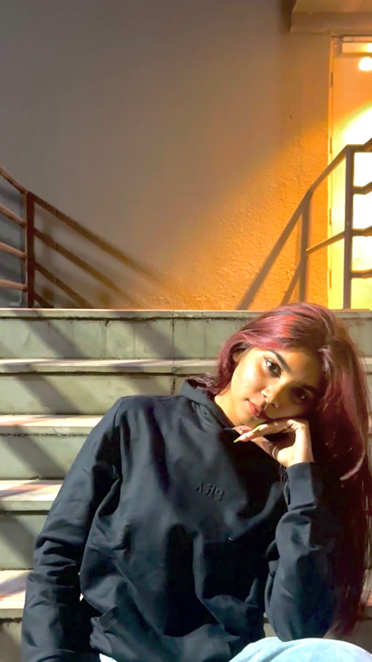 Charcoal Black Minimalist Hoodie