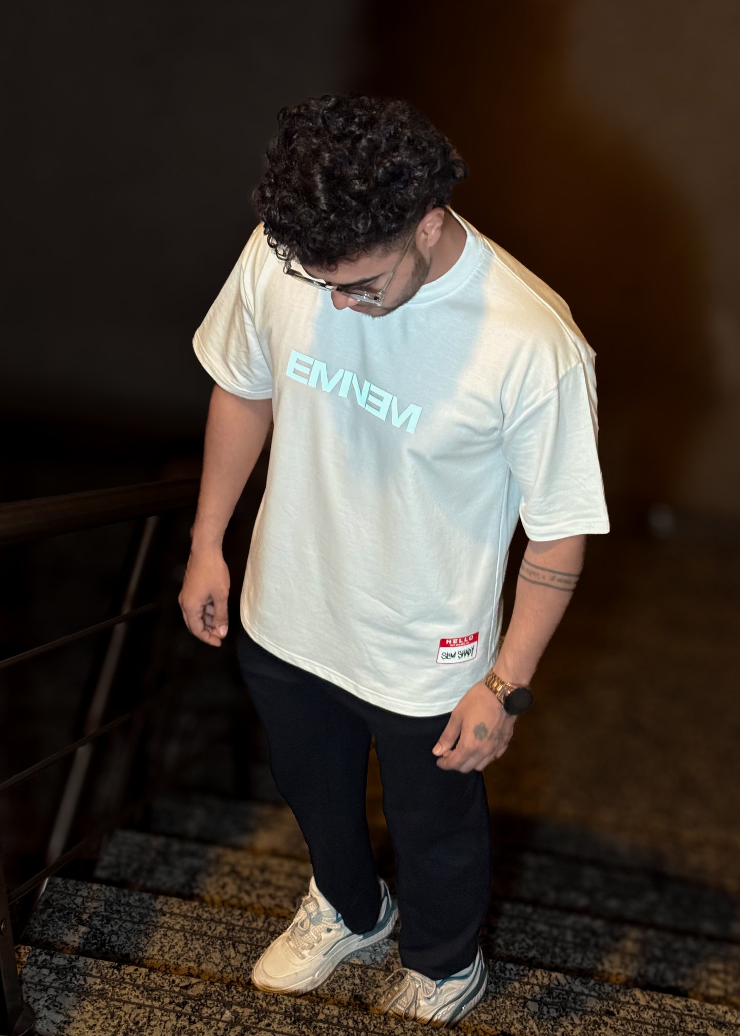 Eminem : The Real Slim Shady Reflective Oversized Tshirt