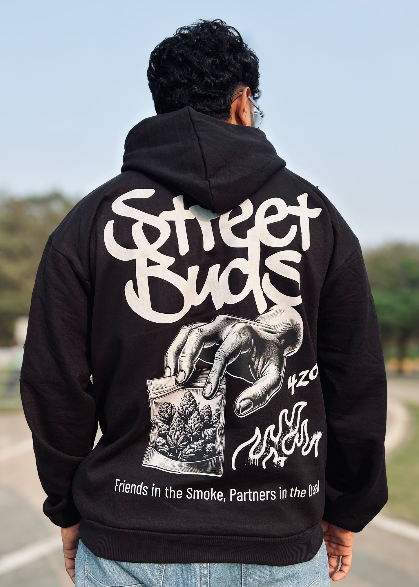 Street Smoke Brotherhood Oversized Hoodie