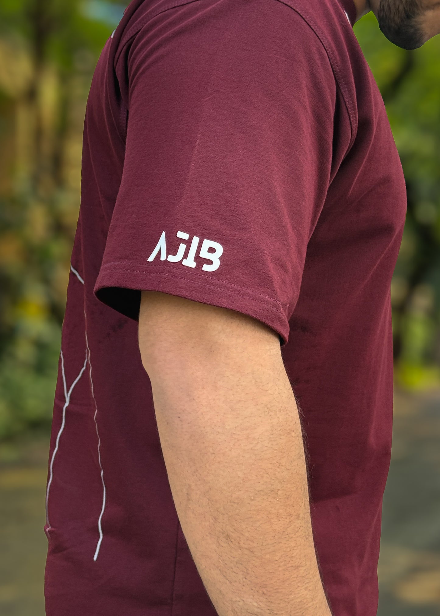 Daddy’s Home Reflective Oversized Tshirt Maroon Edition
