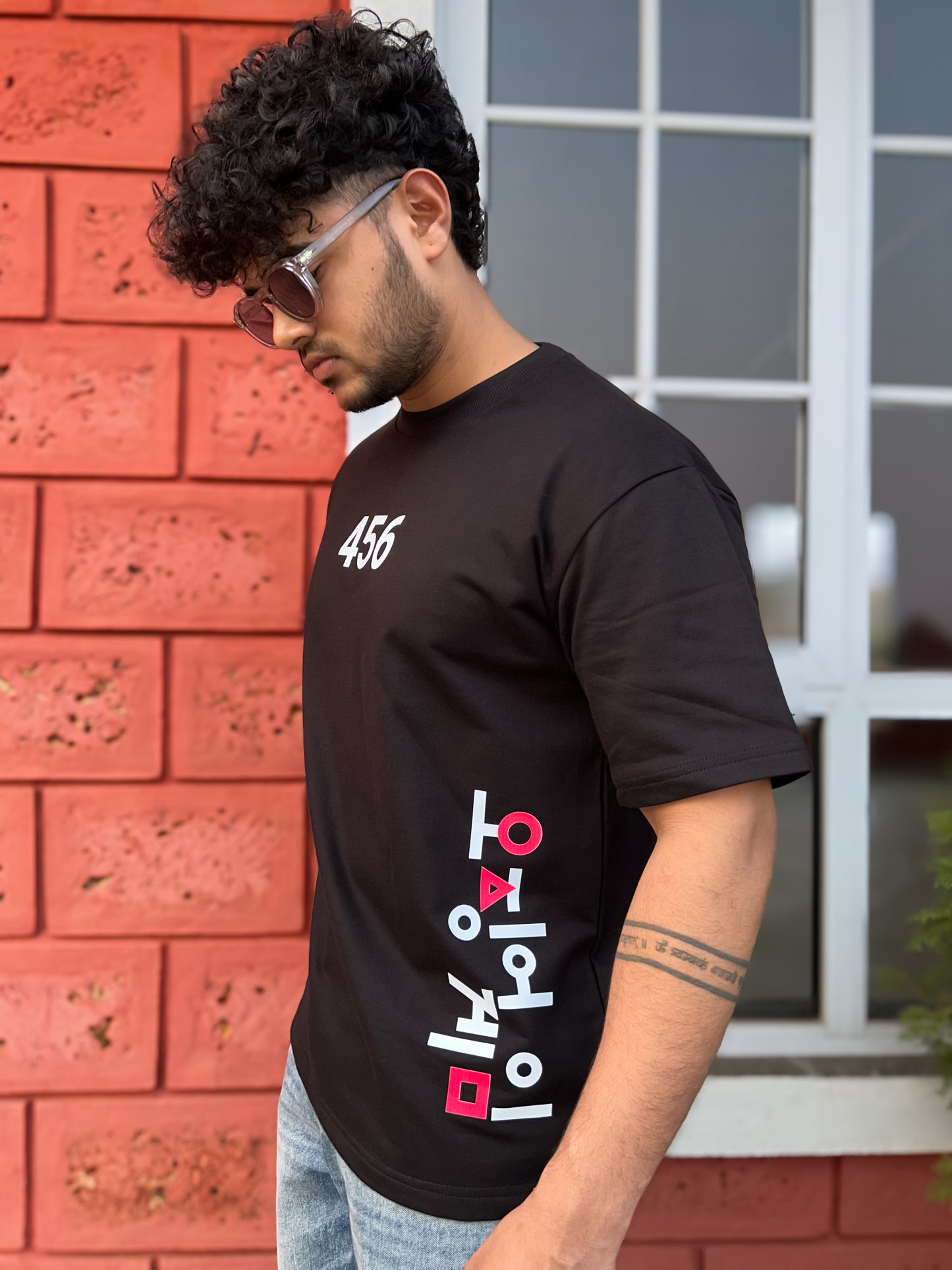 Choose One of Them | 456 Squid Game Reflective Oversized T-Shirt