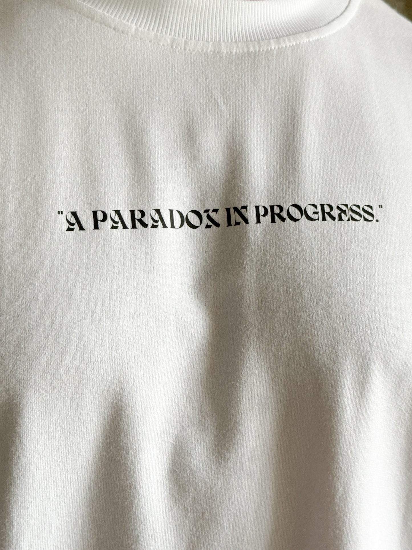 A Paradox in Progress HD Print Oversized Graphic T-Shirt