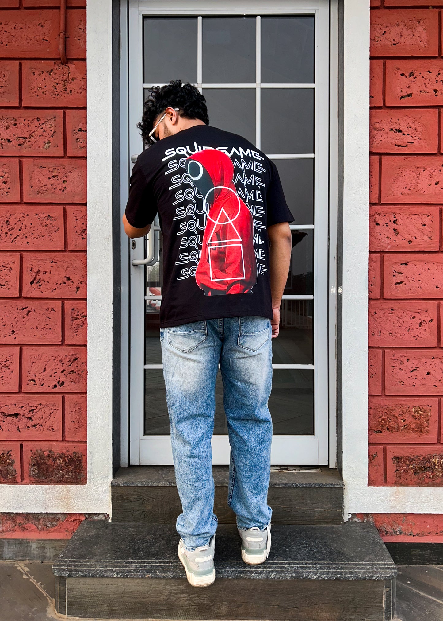 Squid Game Masked Man Oversized T-Shirt