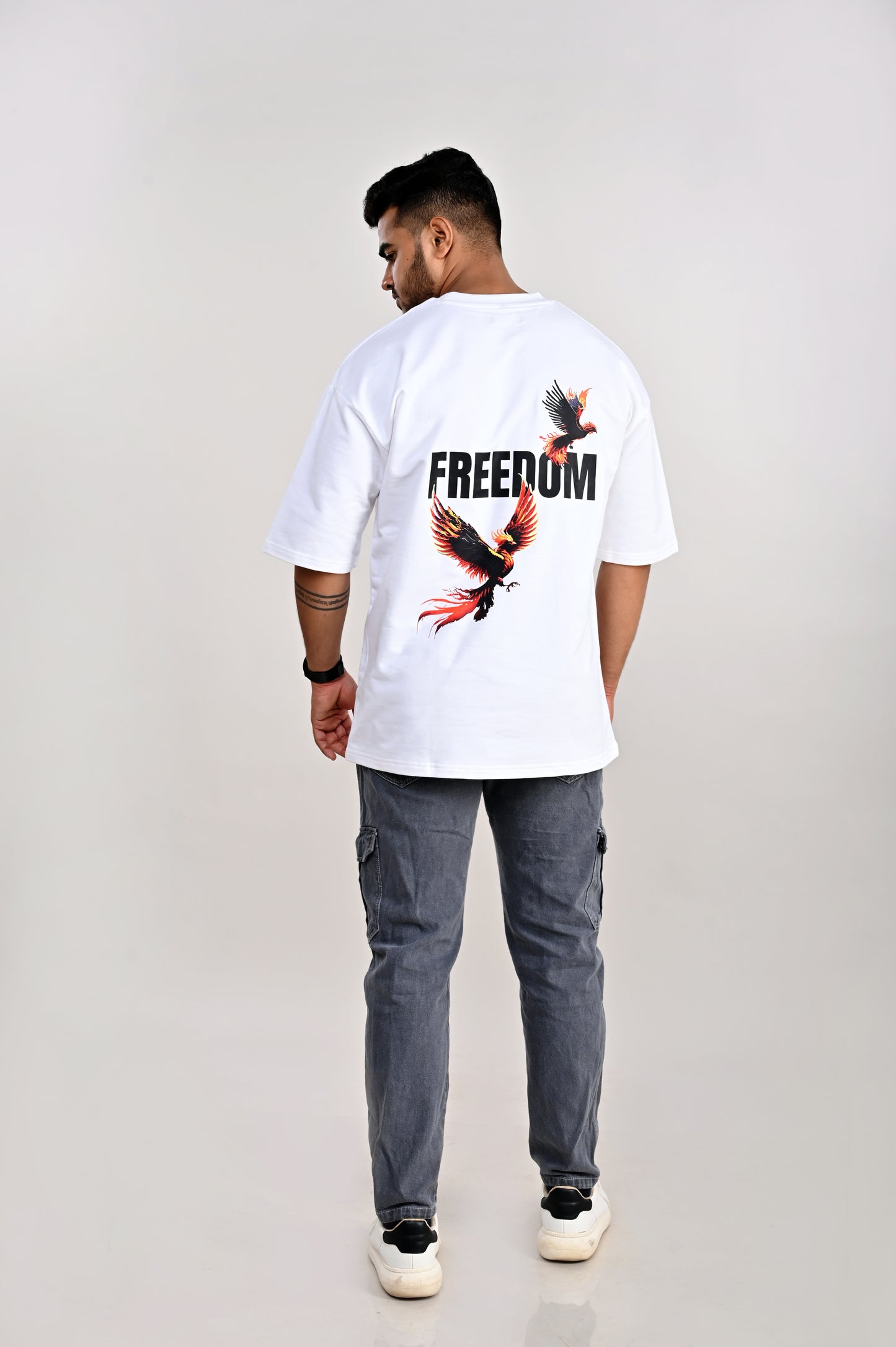 FREEDOM | Graphic Printed Oversized T-Shirt