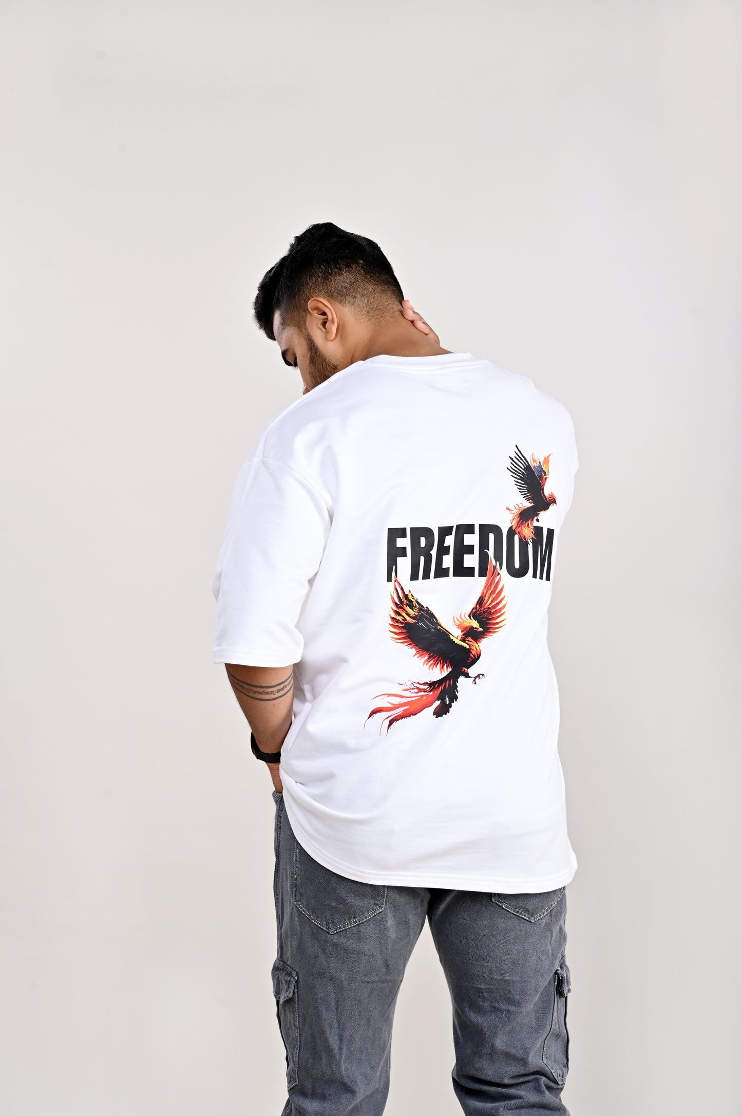 FREEDOM | Graphic Printed Oversized T-Shirt