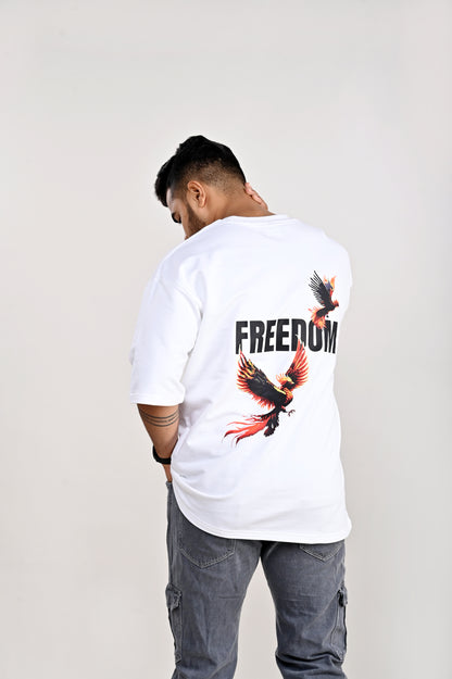 FREEDOM | Graphic Printed Oversized T-Shirt