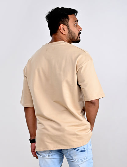 Cream Caramel Oversized T-Shirt