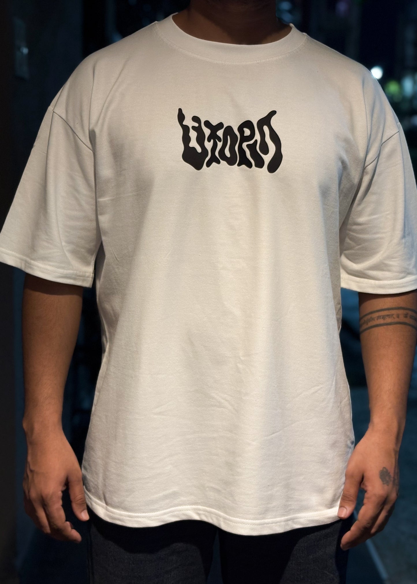 Travis Scott Utopia HD Print & Rainbow Reflective Oversized T-Shirt