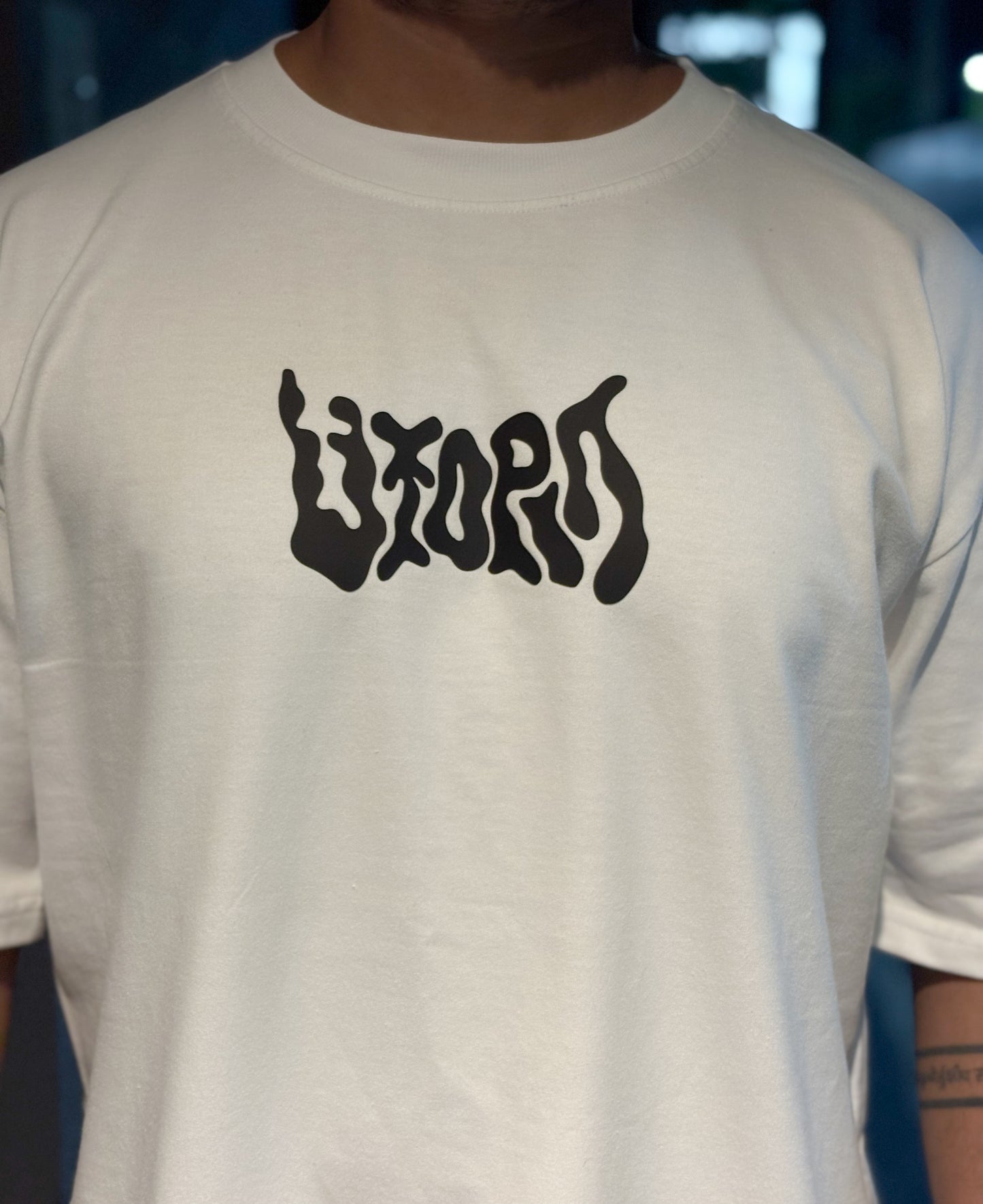 Travis Scott Utopia HD Print & Rainbow Reflective Oversized T-Shirt