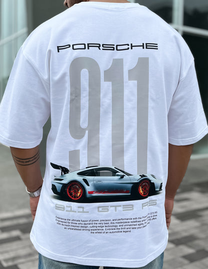 Legendary Speed: Porsche 911 GT3 RS | Graphic Printed Oversized T-Shirt