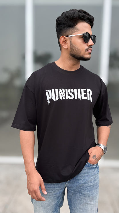 Punishment Awaits: The Punisher | Reflective Oversized Tshirt