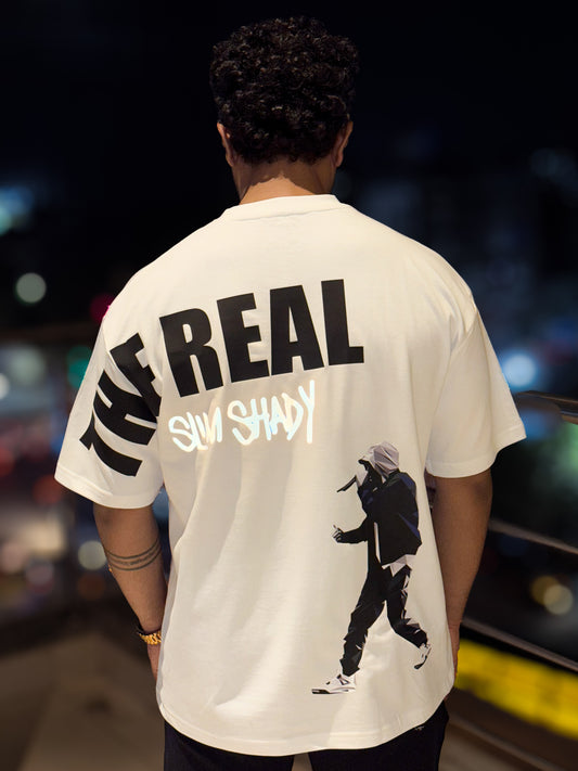 Eminem : The Real Slim Shady Reflective Oversized Tshirt