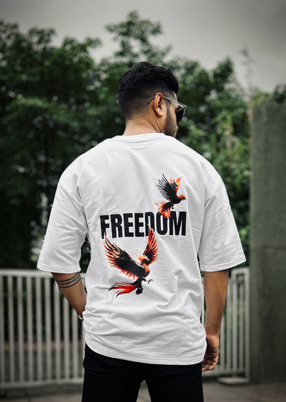 FREEDOM | Graphic Printed Oversized T-Shirt