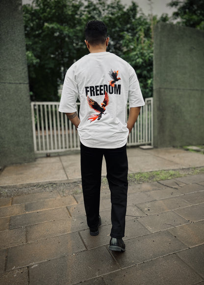 FREEDOM | Graphic Printed Oversized T-Shirt