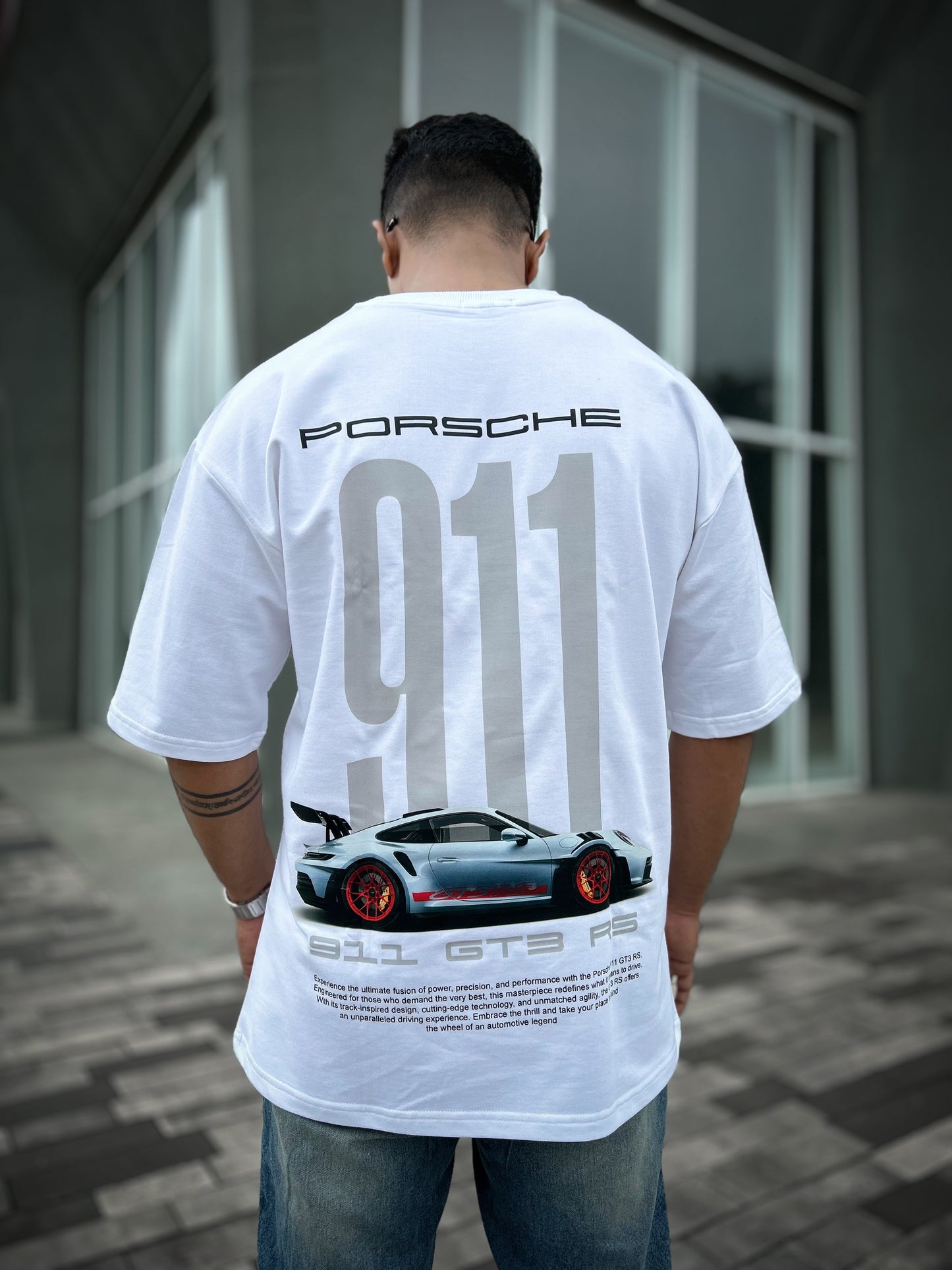 Legendary Speed: Porsche 911 GT3 RS | Graphic Printed Oversized T-Shirt