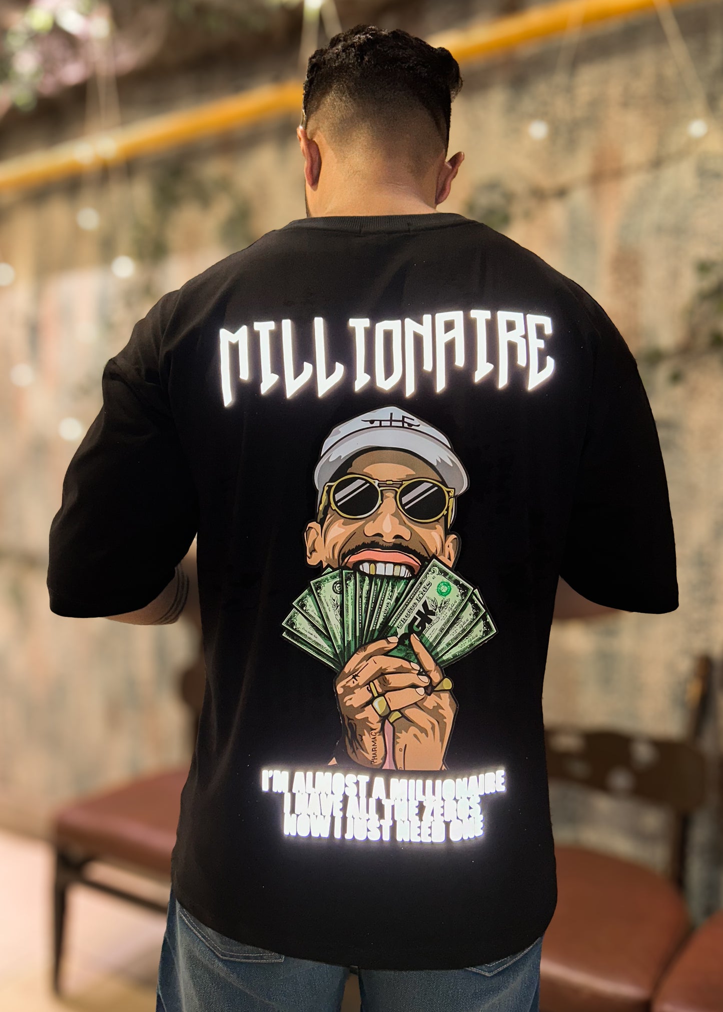 Millionaire | Reflective Oversized T-Shirt