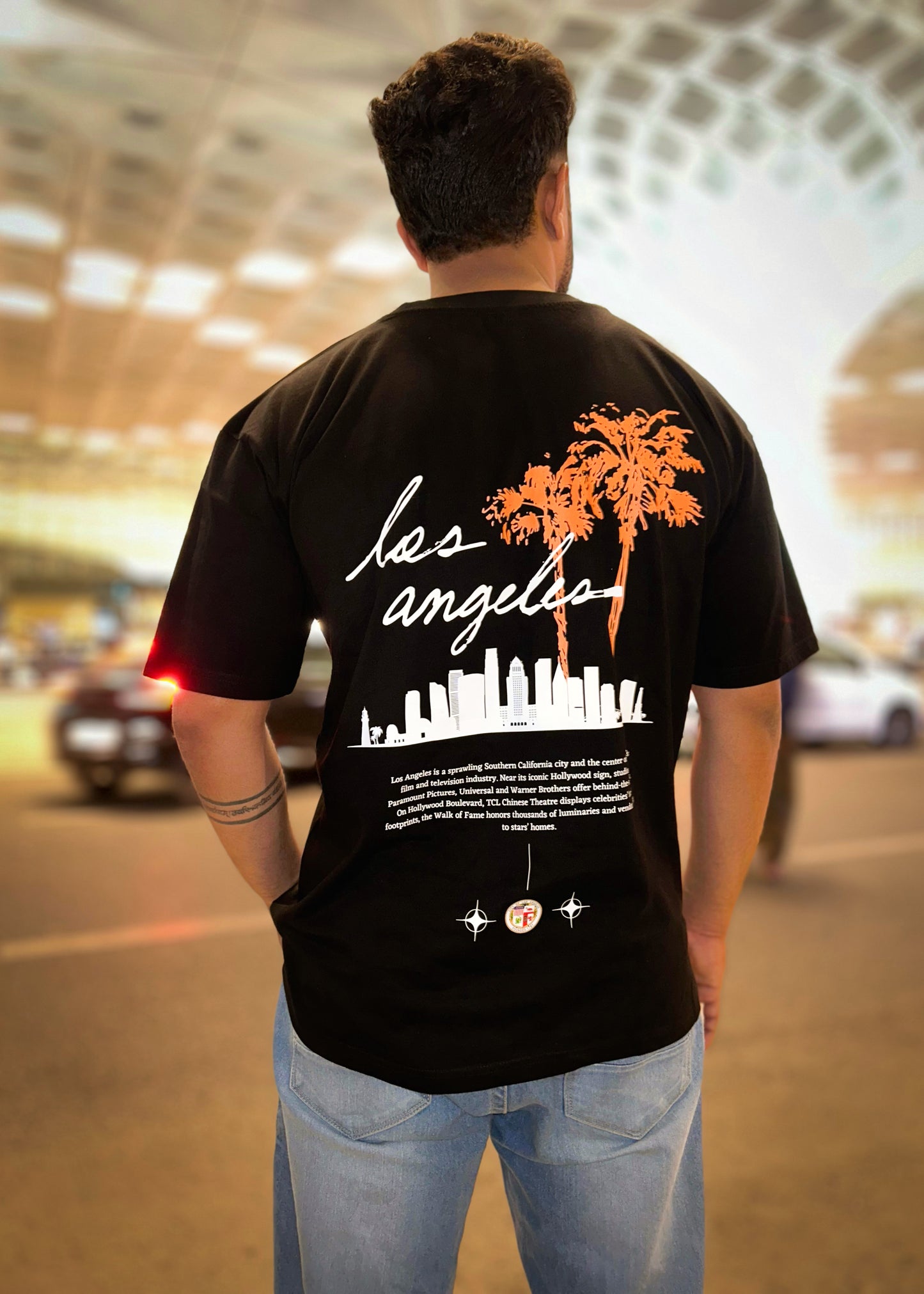 City of Angels | Los Angeles Streetwear Graphic Printed Oversized T-Shirt