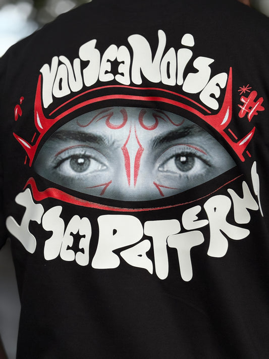 You See Noise I See Patterns HD Print Oversized Graphic T-Shirt