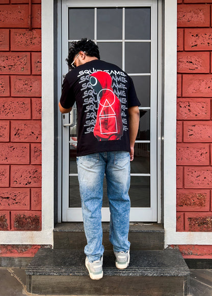 Squid Game Masked Man Oversized T-Shirt