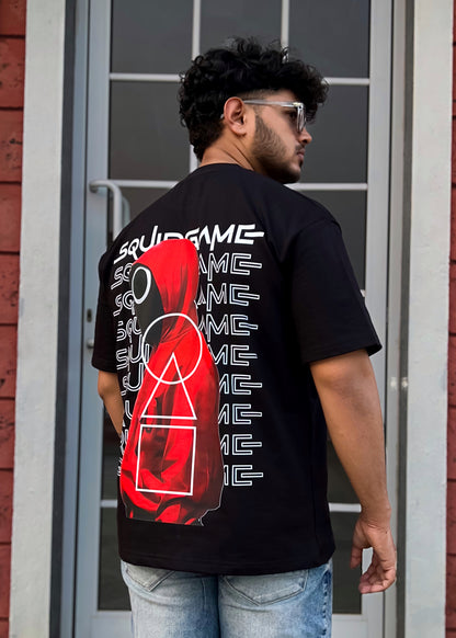 Squid Game Masked Man Oversized T-Shirt