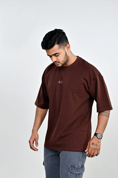 Cocoa Brown Oversized T-Shirt