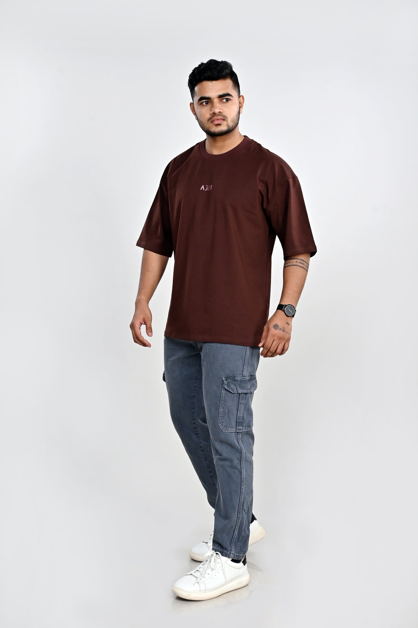 Cocoa Brown Oversized T-Shirt