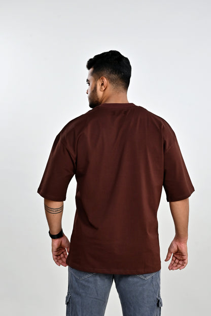 Cocoa Brown Oversized T-Shirt