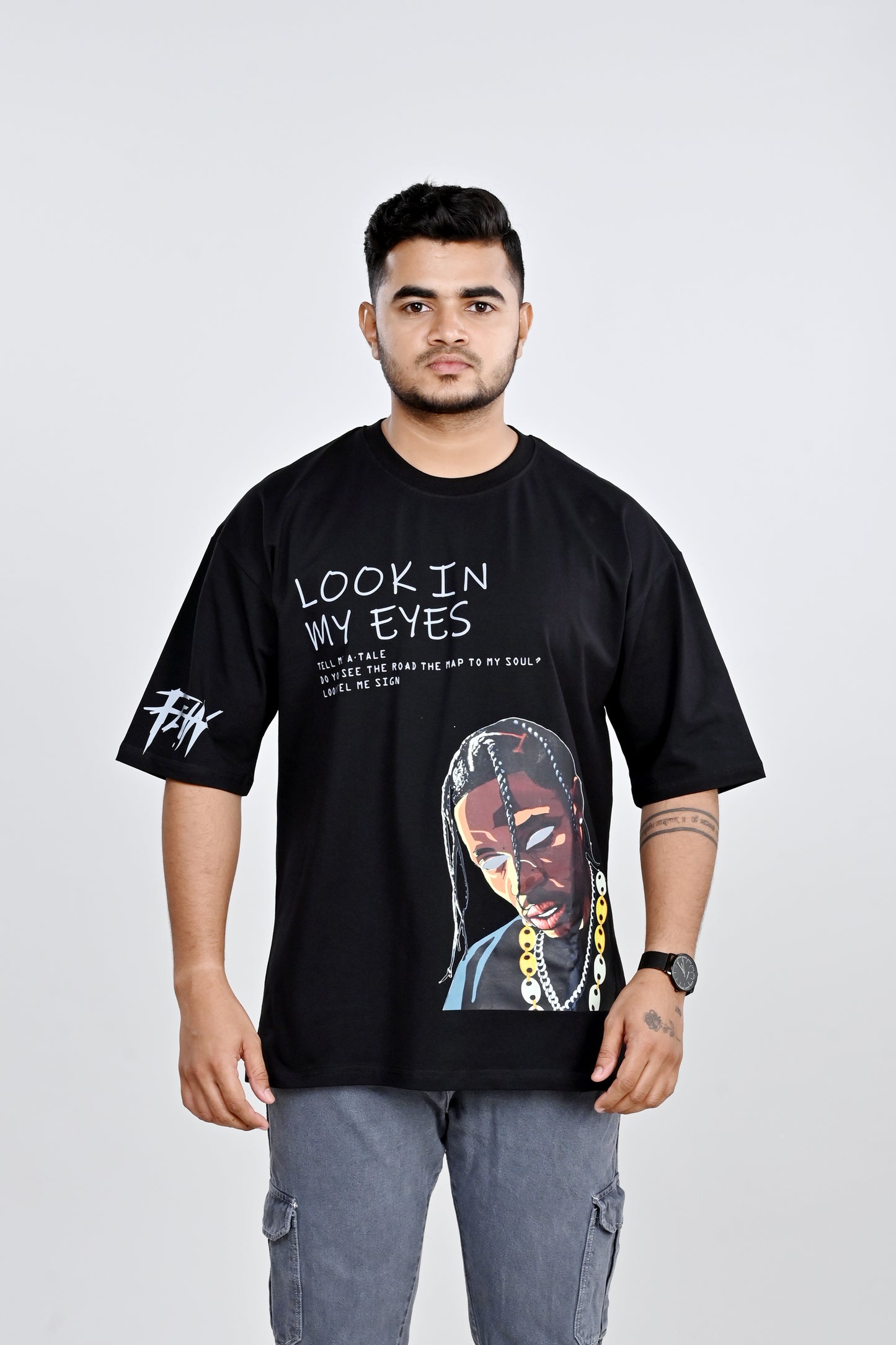 Look in my Eyes - Travis Scott | Reflective Oversized T-Shirt