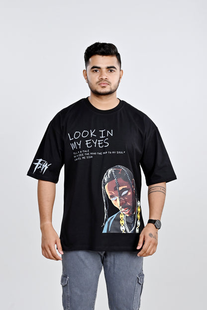 Look in my Eyes - Travis Scott | Reflective Oversized T-Shirt