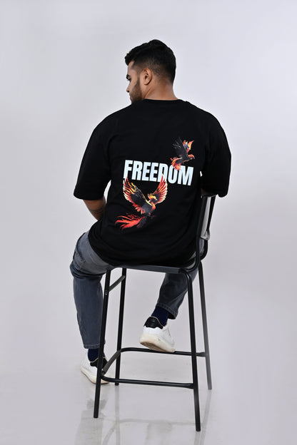 FREEDOM | Graphic Printed Oversized T-Shirt